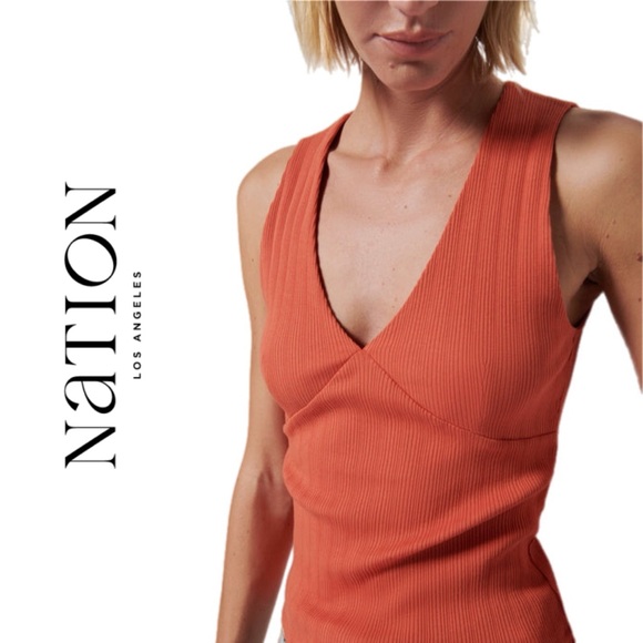 Anthropologie Nation LDT Leticia Halter Tank Terra Cotta XL - Picture 3 of 9